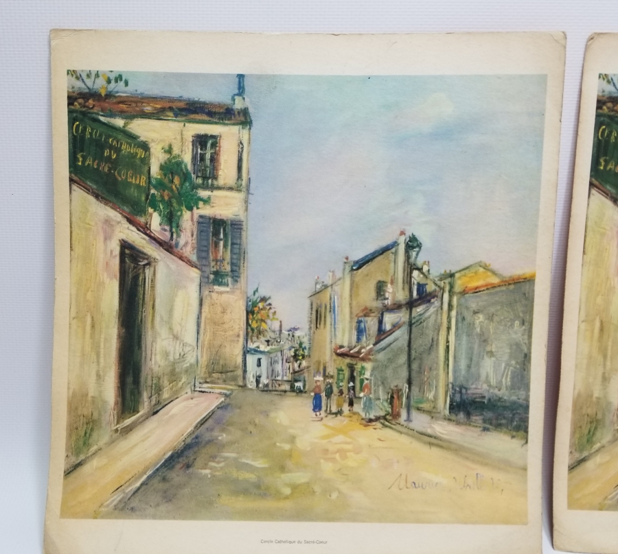 4 ADET AVRUPA BASKI RESİM LOTU