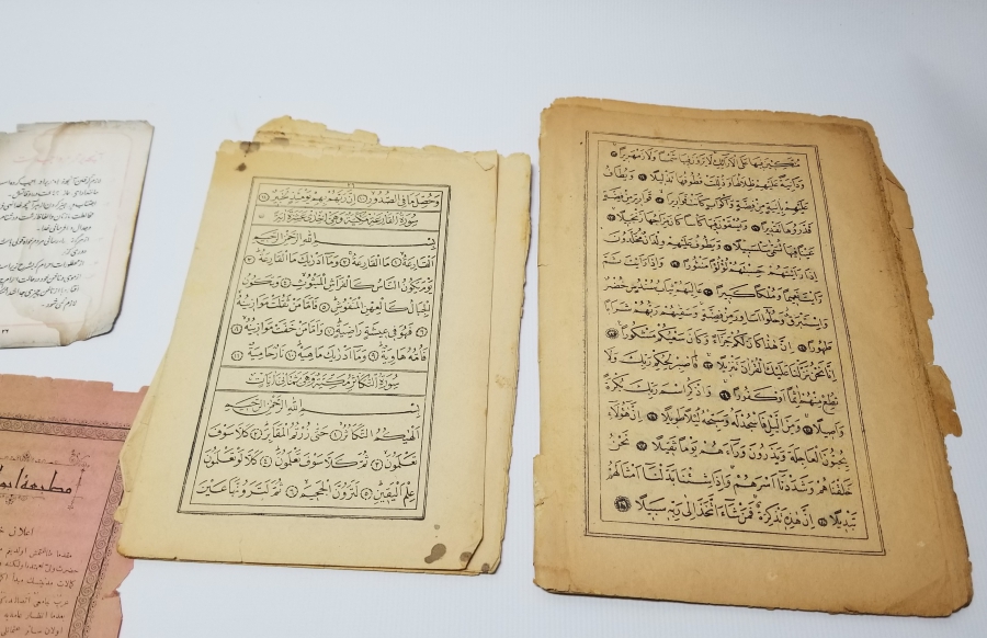 OSMANLI DÖNEMİ EL YAZMA VE BASKI KİTAP - EFEMERA LOTU