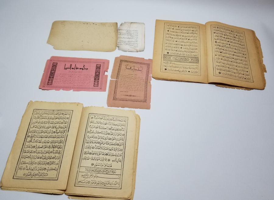 OSMANLI DÖNEMİ EL YAZMA VE BASKI KİTAP - EFEMERA LOTU