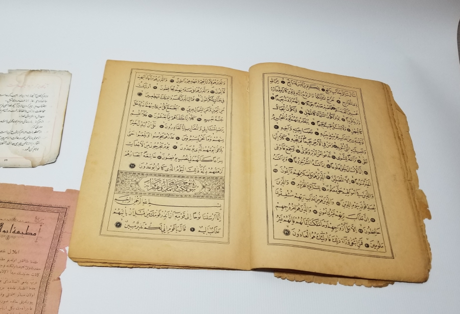 OSMANLI DÖNEMİ EL YAZMA VE BASKI KİTAP - EFEMERA LOTU