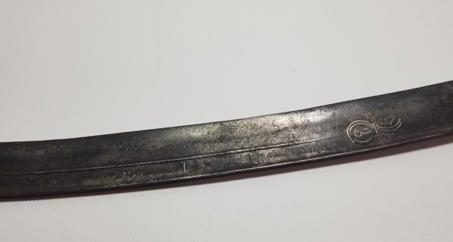 OSMANLI DÖNEMİ GÜMÜŞ ÇAKMA İŞÇİLİKLİ NADİR KEMANKEŞ KILICI - YATAĞANI