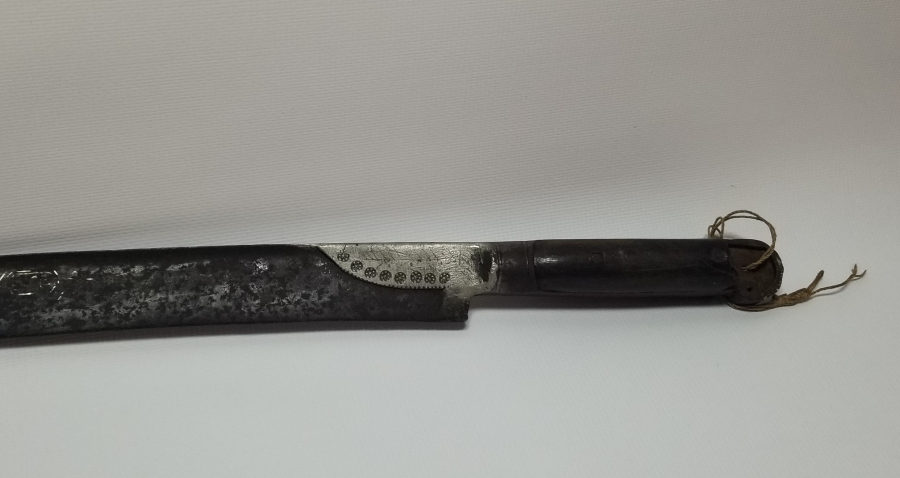 OSMANLI DÖNEMİ GÜMÜŞ ÇAKMA İŞÇİLİKLİ NADİR KEMANKEŞ KILICI - YATAĞANI