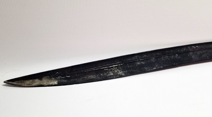 OSMANLI DÖNEMİ GÜMÜŞ ÇAKMA İŞÇİLİKLİ NADİR KEMANKEŞ KILICI - YATAĞANI