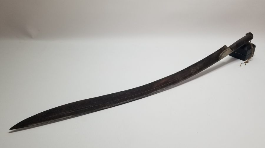 OSMANLI DÖNEMİ GÜMÜŞ ÇAKMA İŞÇİLİKLİ NADİR KEMANKEŞ KILICI - YATAĞANI