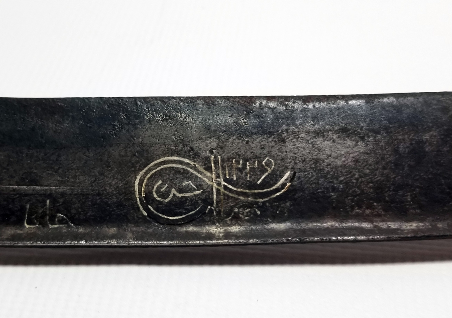 OSMANLI DÖNEMİ GÜMÜŞ ÇAKMA İŞÇİLİKLİ NADİR KEMANKEŞ KILICI - YATAĞANI