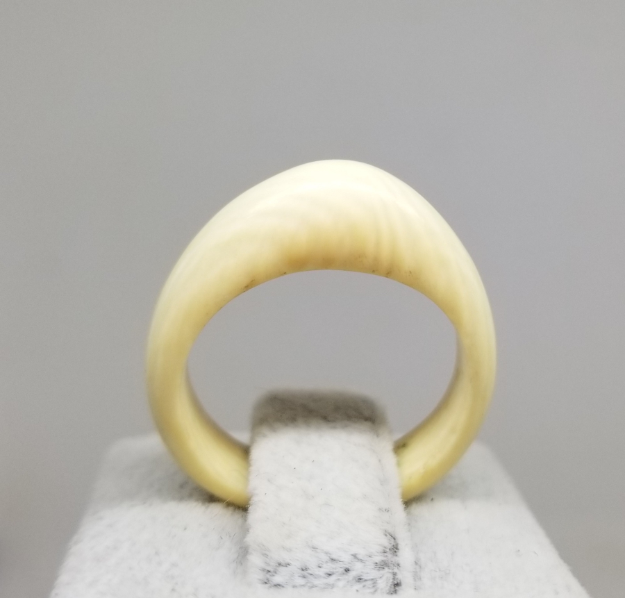 ZİHGİR FORMLU ÖZEL YAPIM OSMANLI FİLDİŞİ YÜZÜK