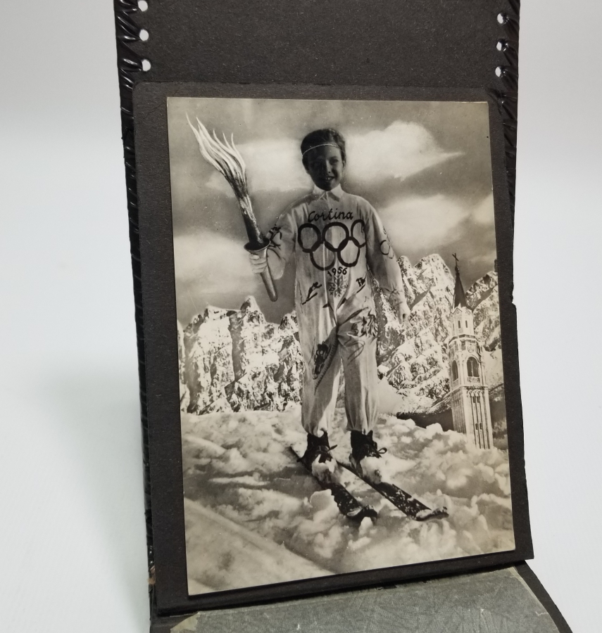 1956 YILI İTALYA OLİMPİYATLARI TÜRK MİLLİ KAYAK TAKIMI FOTOĞRAF ALBÜMÜ