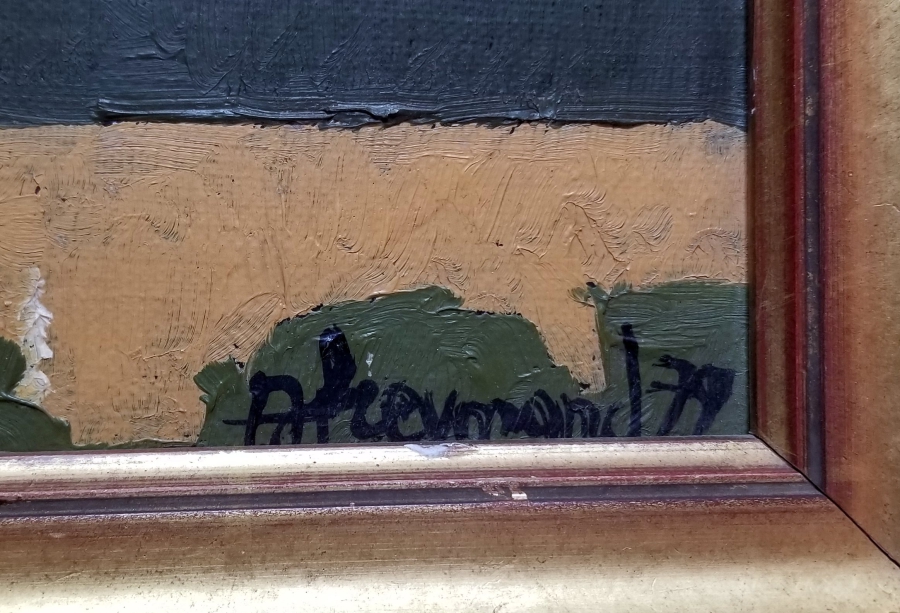 ANDRE-LOUIS FREYMOND İMZALI TUVAL ÜZERİ YAĞLIBOYA TABLO