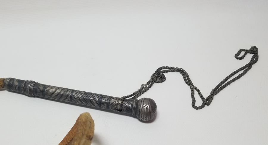 OSMANLI DÖNEMİ SAVATLI GÜMÜŞ AT KAMÇISI