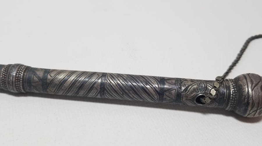 OSMANLI DÖNEMİ SAVATLI GÜMÜŞ AT KAMÇISI