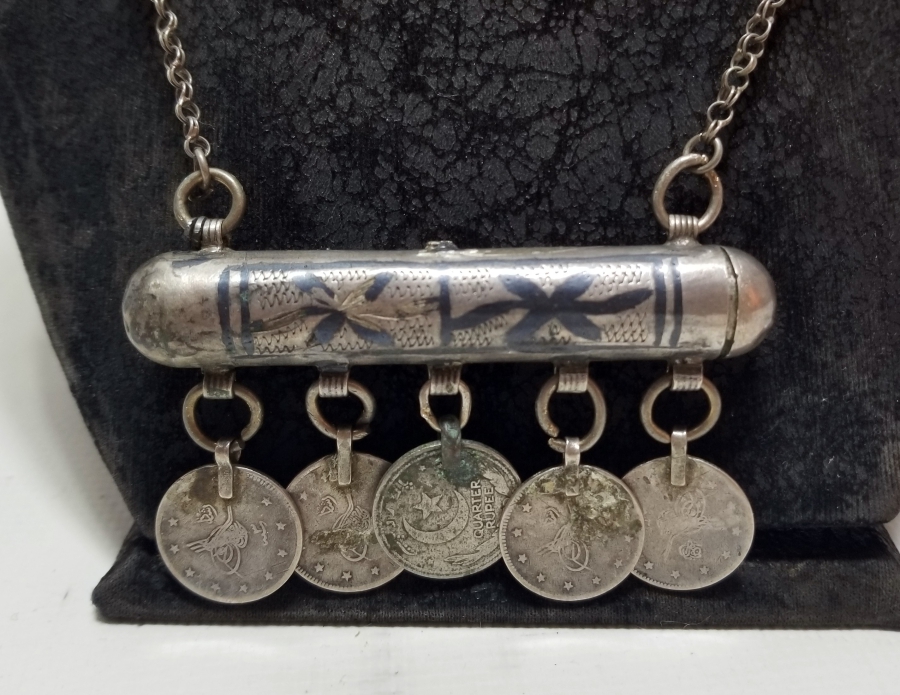 OSMANLI DÖNEMİ SAVATLI GÜMÜŞ HAMAYIL