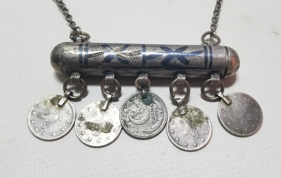 OSMANLI DÖNEMİ SAVATLI GÜMÜŞ HAMAYIL