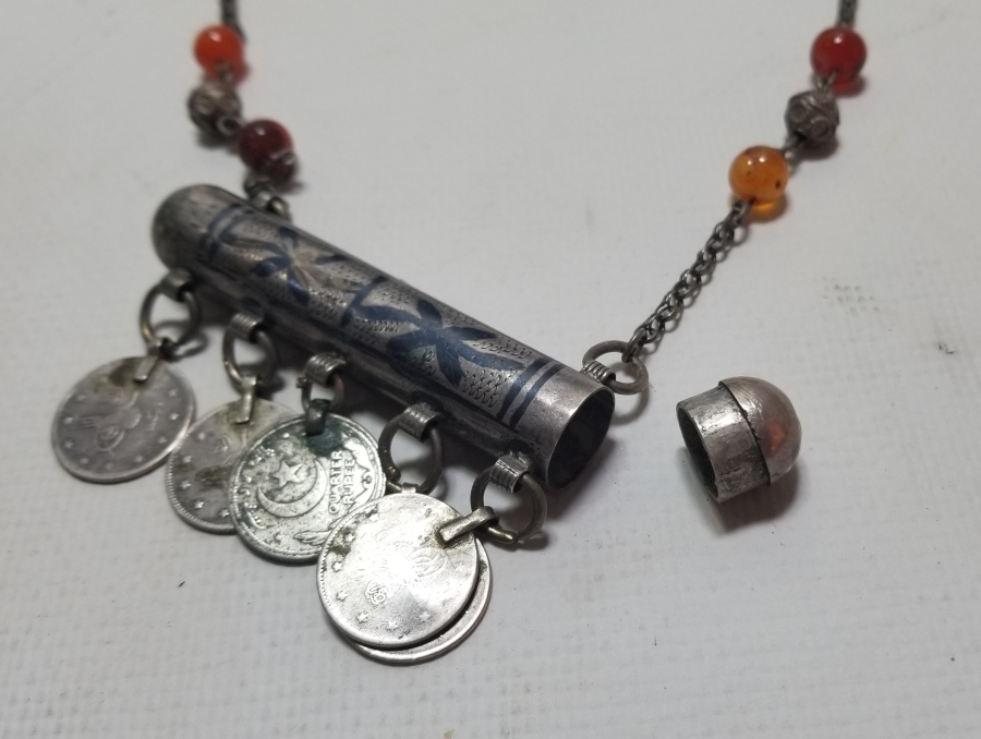 OSMANLI DÖNEMİ SAVATLI GÜMÜŞ HAMAYIL