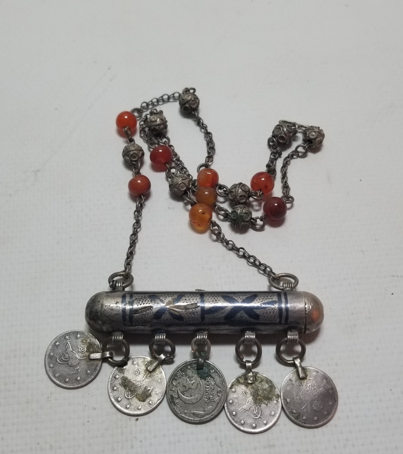 OSMANLI DÖNEMİ SAVATLI GÜMÜŞ HAMAYIL