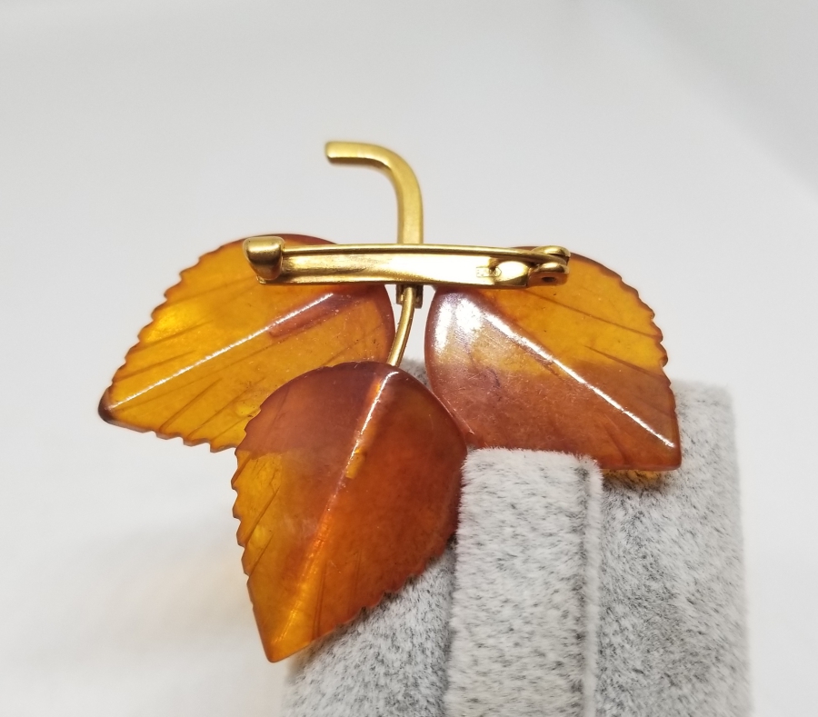 NADİR TİPTE ANTİKA DAMLA KEHRİBAR BROŞ