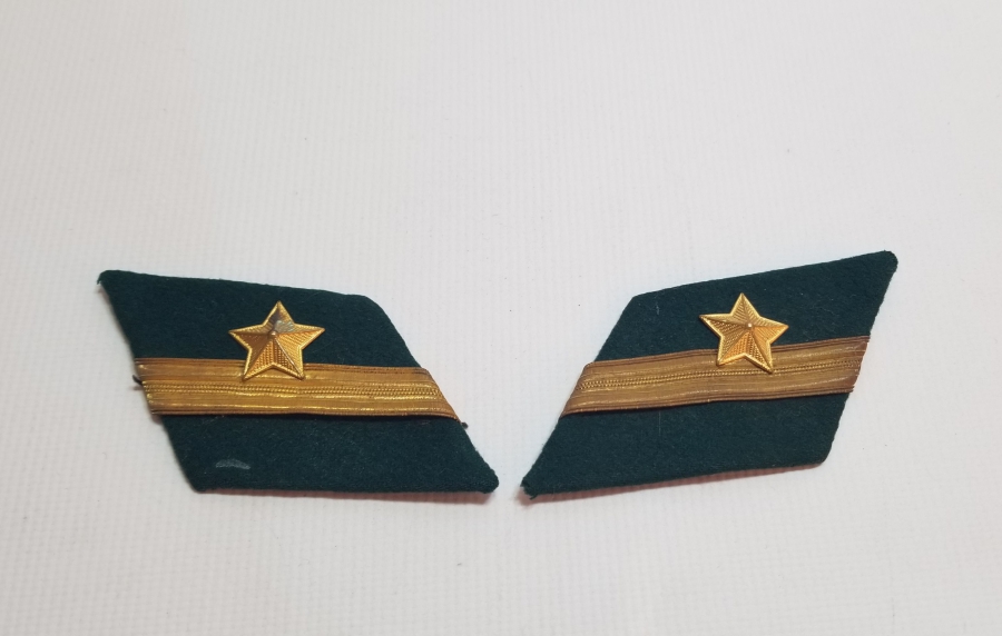 OSMANLI DÖNEMİ İKİ ADET NADİR RÜTBELİ SUBAY YAKALIĞI