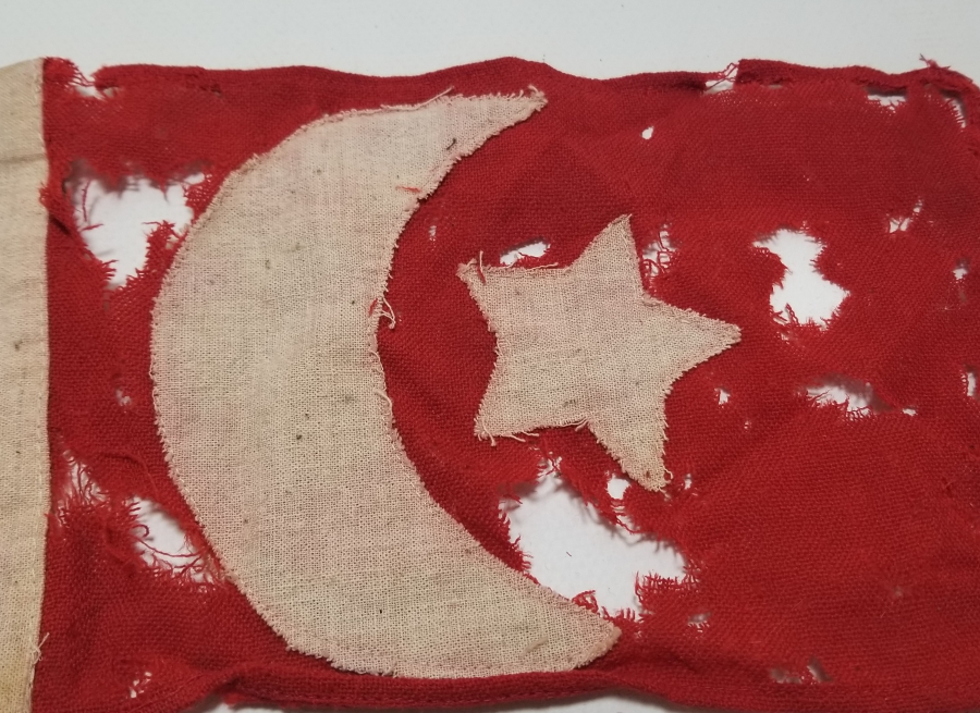 OSMANLI DÖNEMİ ÇOK NADİR GÖĞÜS BAYRAĞI