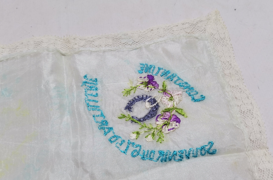 1. DÜNYA SAVAŞI DÖNEMİ HATIRA İPEK MENDİL
