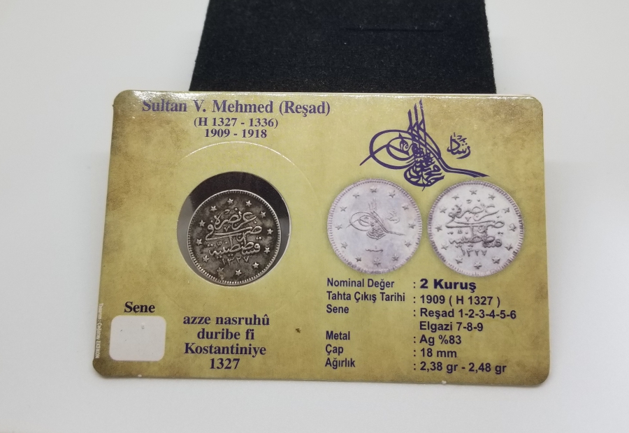 SULTAN MEHMET REŞAT HAN DÖNEMİ GÜMÜŞ 2 KURUŞ MECİDİYE