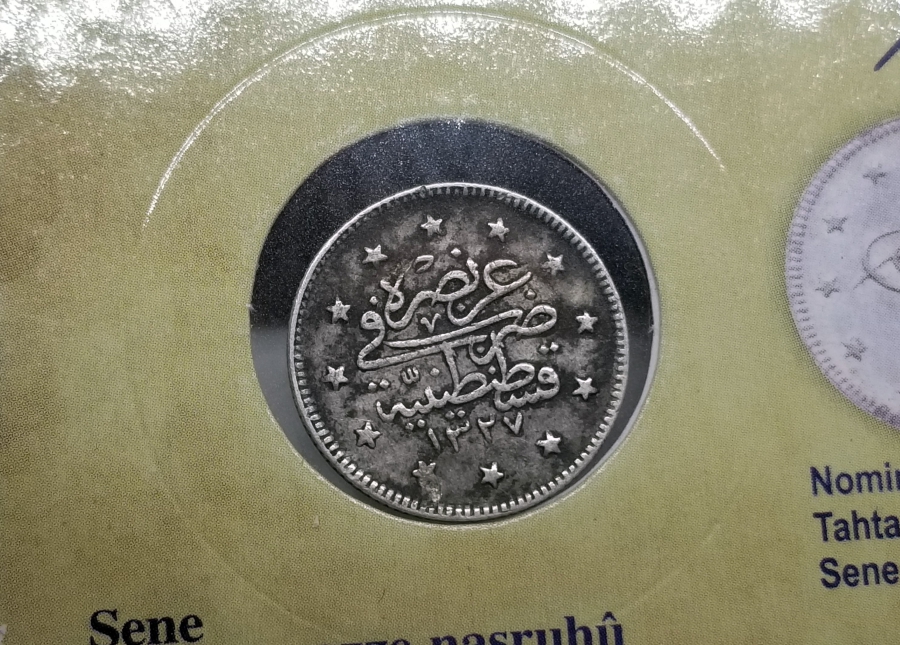 SULTAN MEHMET REŞAT HAN DÖNEMİ GÜMÜŞ 2 KURUŞ MECİDİYE