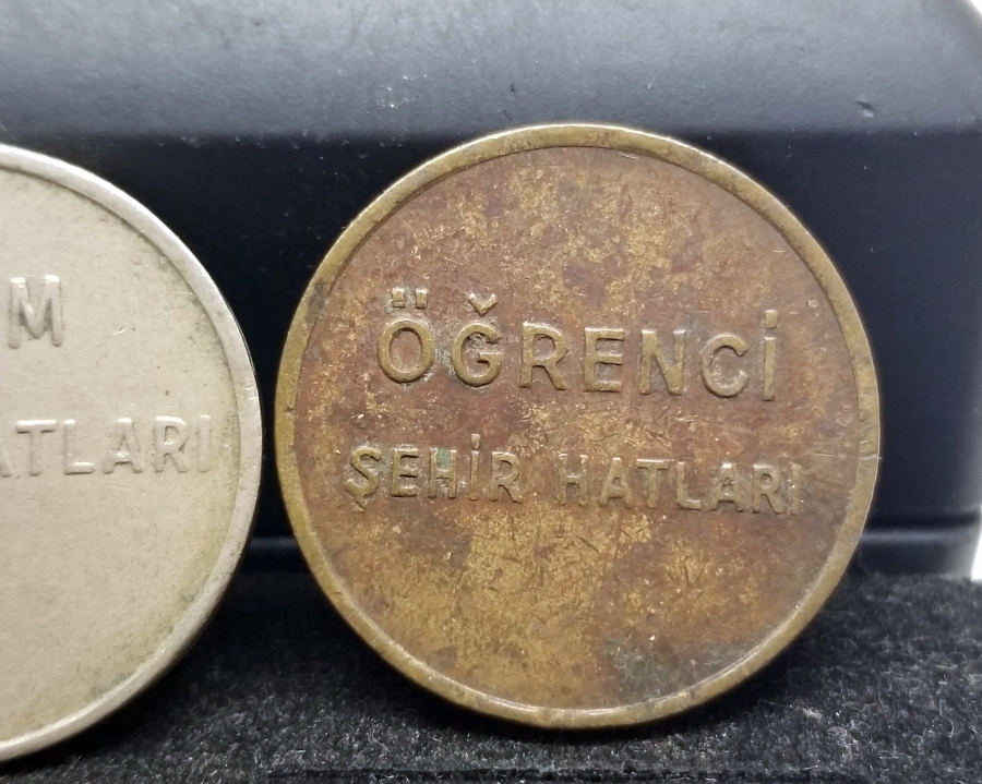 2 ADET ANTİKA JETON