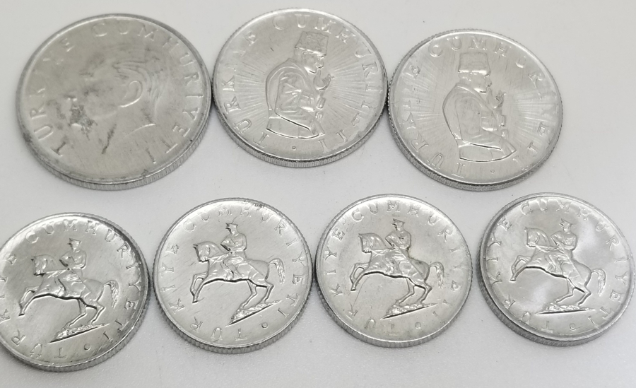 1981 YILI KOLEKSİYONLUK 5 - 10 - 25 LİRA LOTU