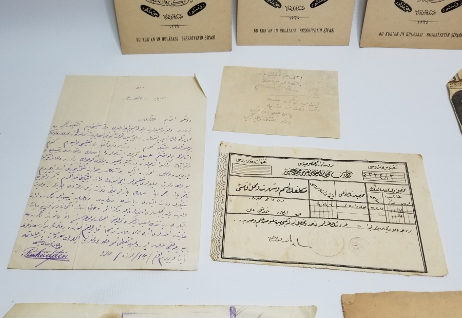 OSMANLI VE CUMHURİYET DÖNEMİ MAKBUZ - EVRAK LOTU
