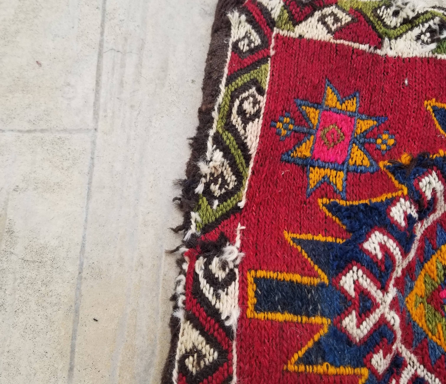 OSMANLI DÖNEMİ EL DOKUMA ÇİFT GÖZLÜ HEYBE