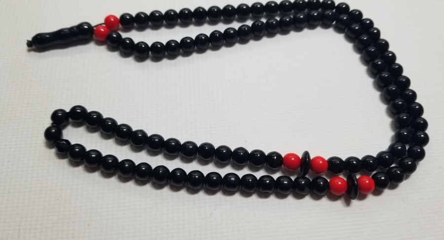 YUSURİ FORMDA YAPILMIŞ OSMANLI DÖNEMİ BEYKOZ 99LUK NAMAZ TESPİHİ