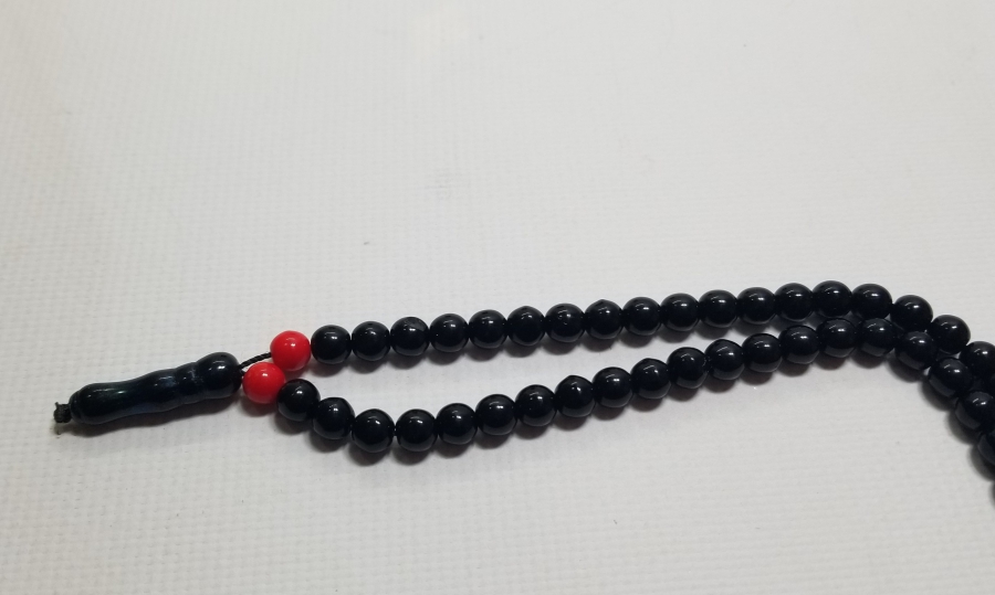 YUSURİ FORMDA YAPILMIŞ OSMANLI DÖNEMİ BEYKOZ 99LUK NAMAZ TESPİHİ