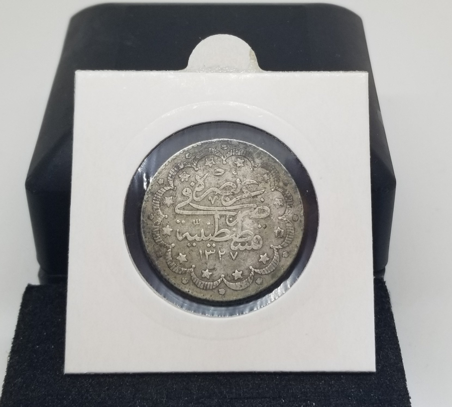 SULTAN MEHMET REŞAT DÖNEMİ KOLEKSİYONLUK GÜMÜŞ 10 KURUŞ MECİDİYE