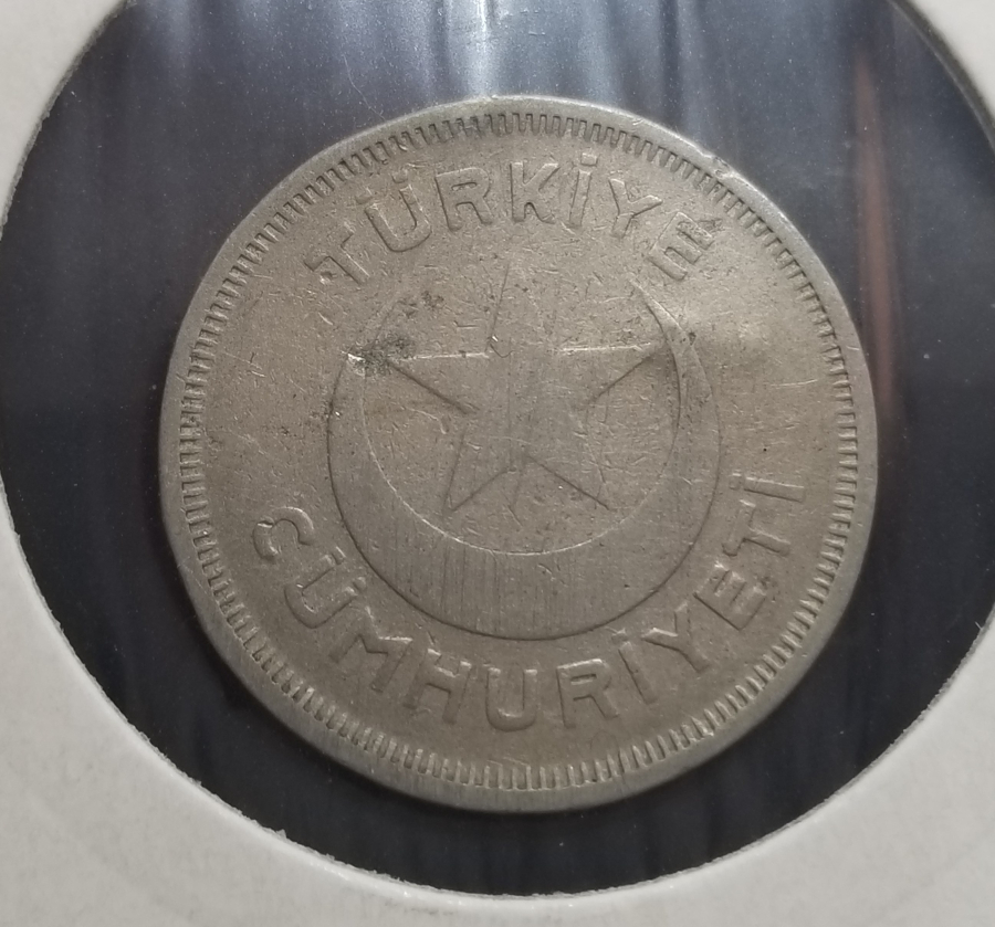 TÜRKİYE CUMHURİYETİ 1935 YILI KOLEKSİYONLUK 5 KURUŞ