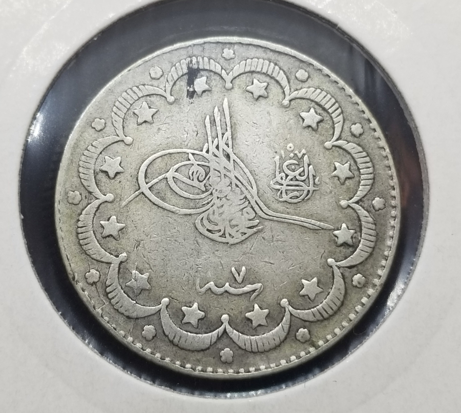 SULTAN MEHMET REŞAT DÖNEMİ KOLEKSİYONLUK GÜMÜŞ 10 KURUŞ MECİDİYE