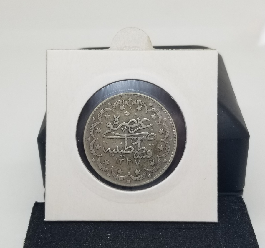SULTAN MEHMET REŞAT DÖNEMİ KOLEKSİYONLUK GÜMÜŞ 10 KURUŞ MECİDİYE