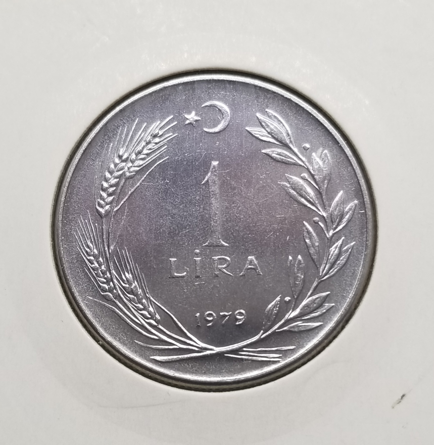 TÜRKİYE CUMHURİYETİ 1979 YILI KOLEKSİYONLUK 1 LİRA