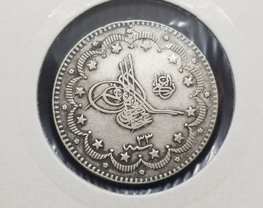 SULTAN II. ABDÜLHAMİD HAN DÖNEMİ GÜMÜŞ 10 KURUŞ