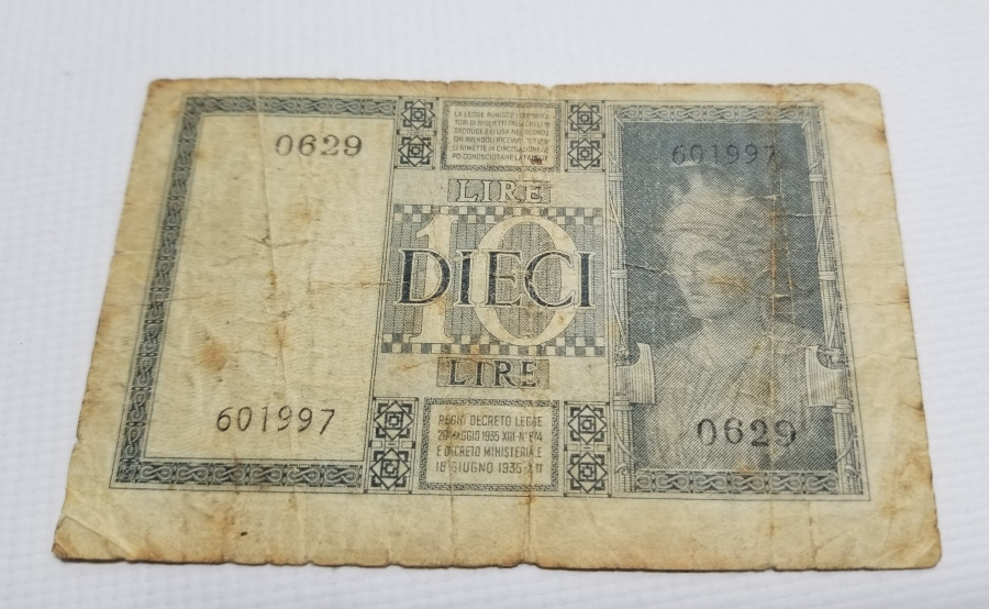 İTALYAN KRALLIĞI 10 LİRE