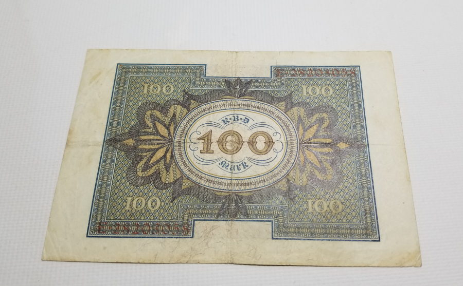 1920 YILI ALMAN 100 MARK BANKNOT PARA