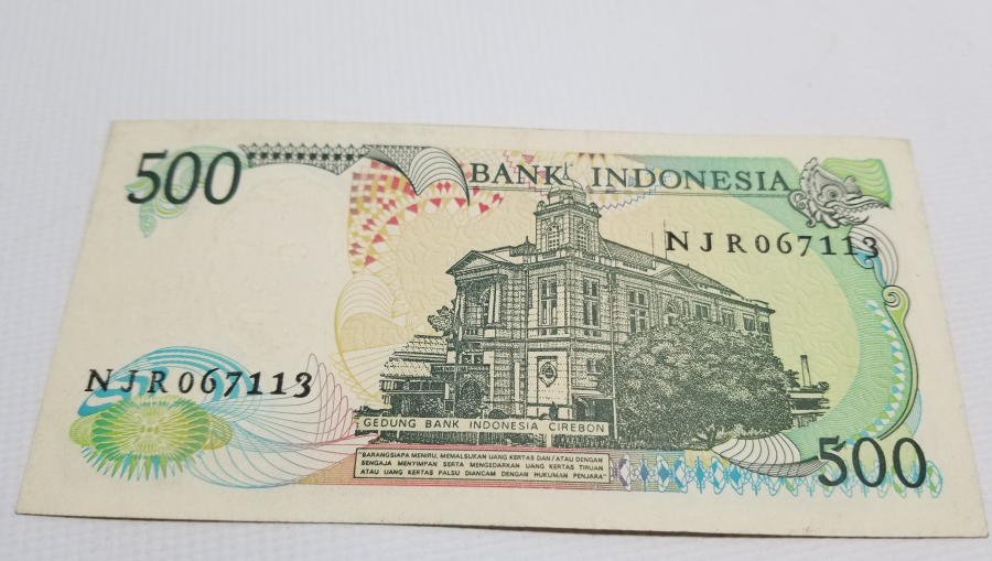 1988 YILI ENDONEZYA 500 RUPIAH BANKNOT PARA