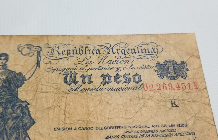 ARJANTİN 1 PESO BANKNOT PARA
