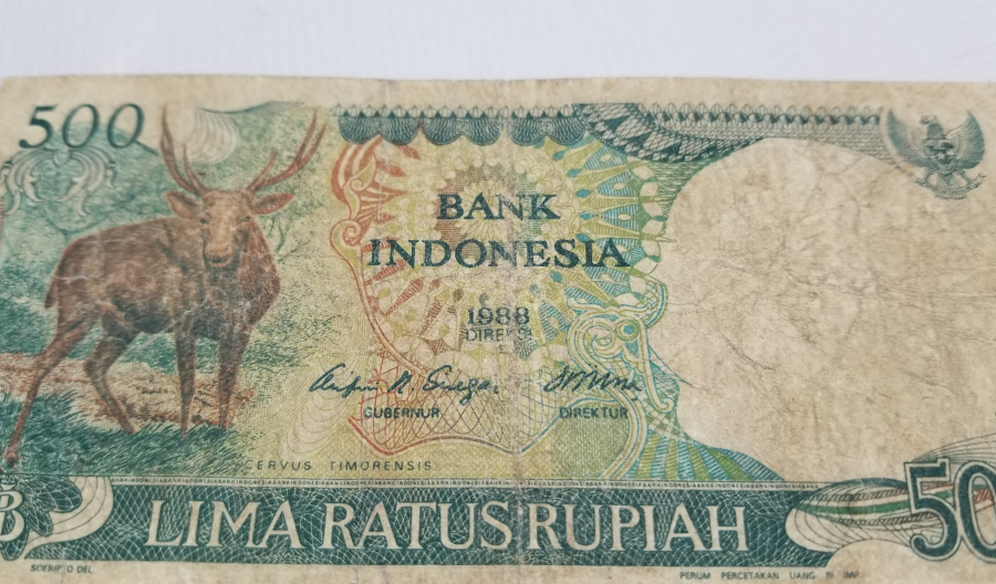 1988 YILI ENDONEZYA 500 RUPIAH BANKNOT PARA