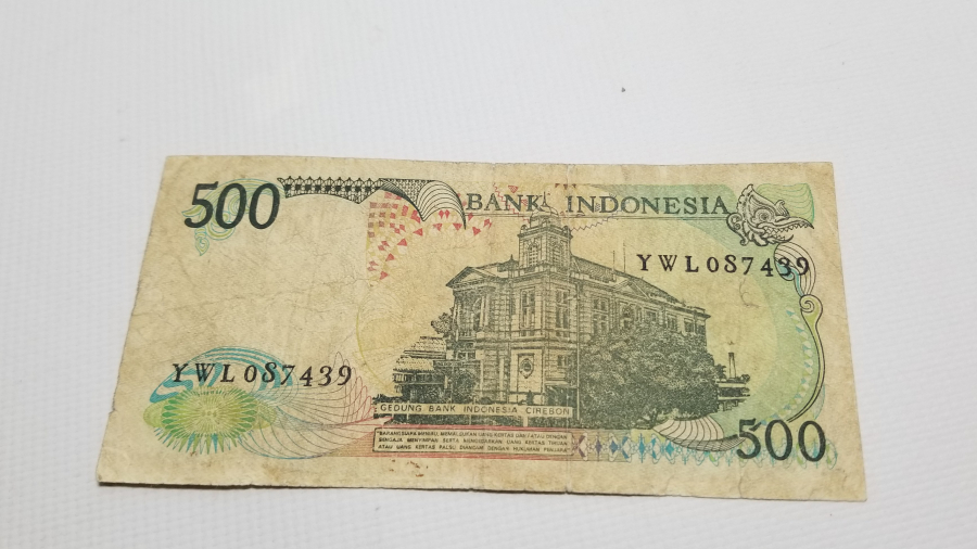 1988 YILI ENDONEZYA 500 RUPIAH BANKNOT PARA