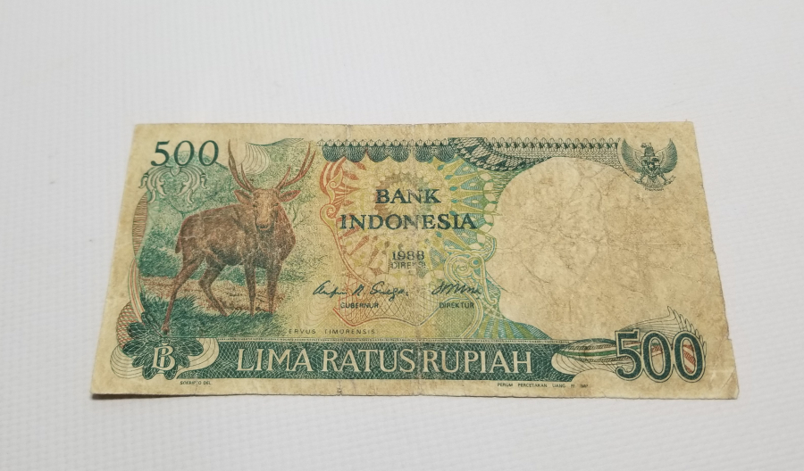 1988 YILI ENDONEZYA 500 RUPIAH BANKNOT PARA