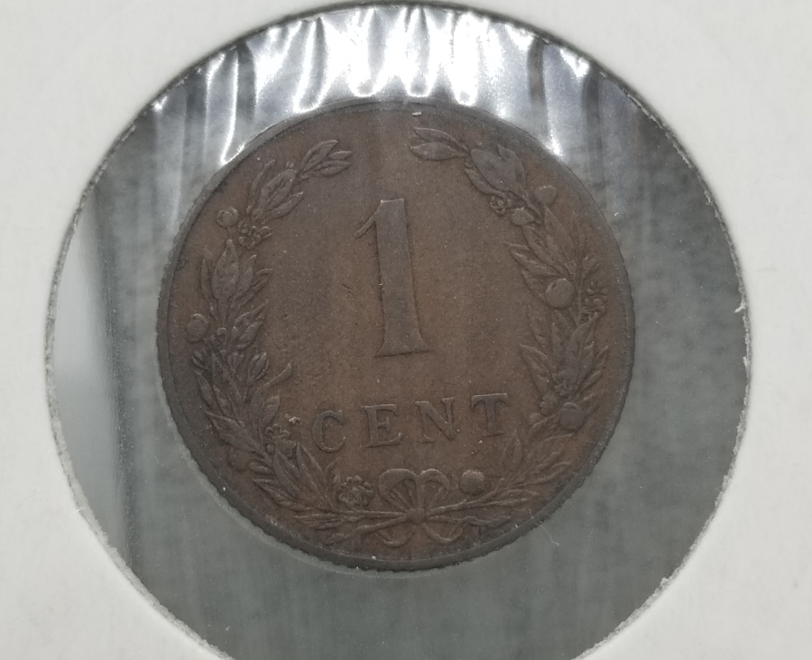 1904 YILI  HOLLANDA 1 CENT MADENİ BRONZ PARA