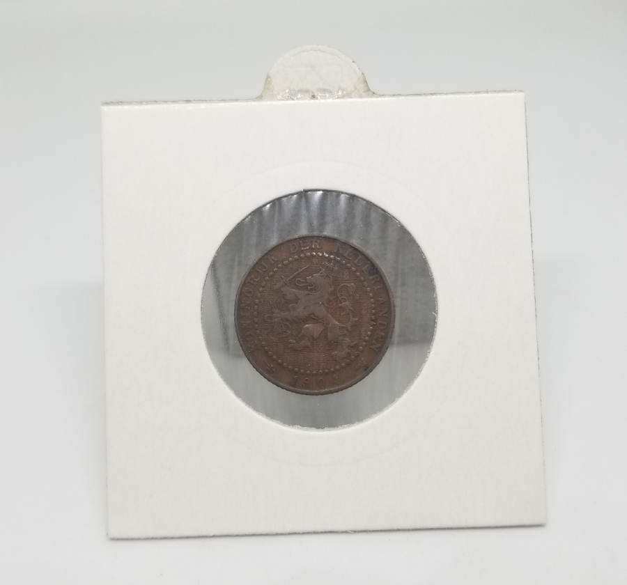 1904 YILI  HOLLANDA 1 CENT MADENİ BRONZ PARA