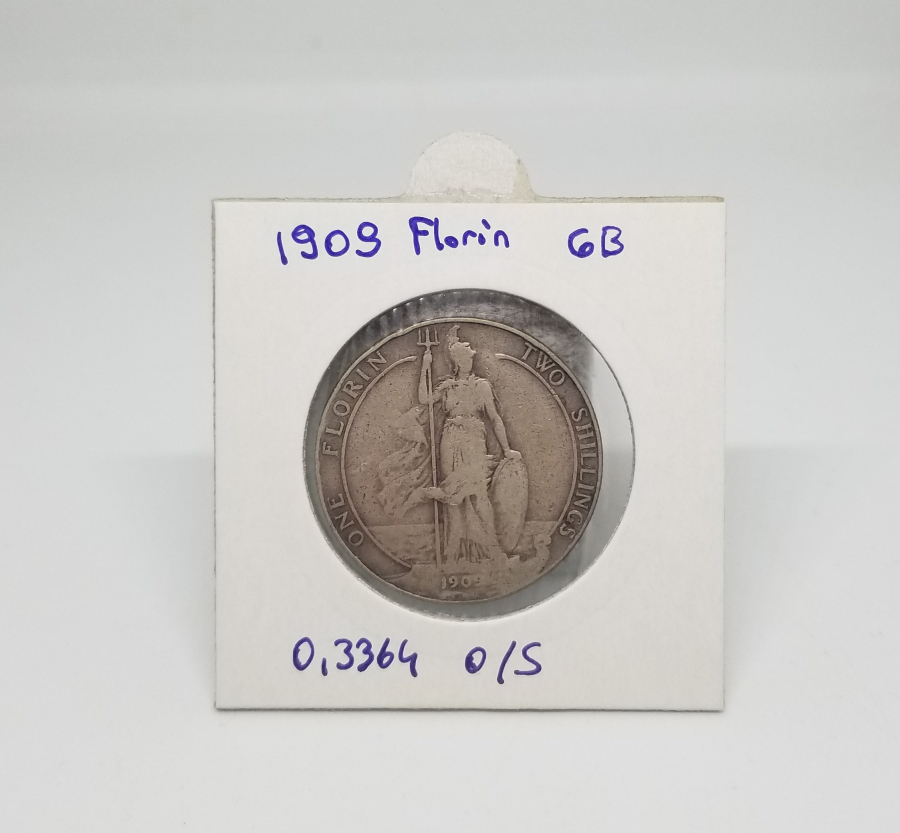 1909 YILI BİRLEŞİK KRALLIK GÜMÜŞ 2 SHILLINGS