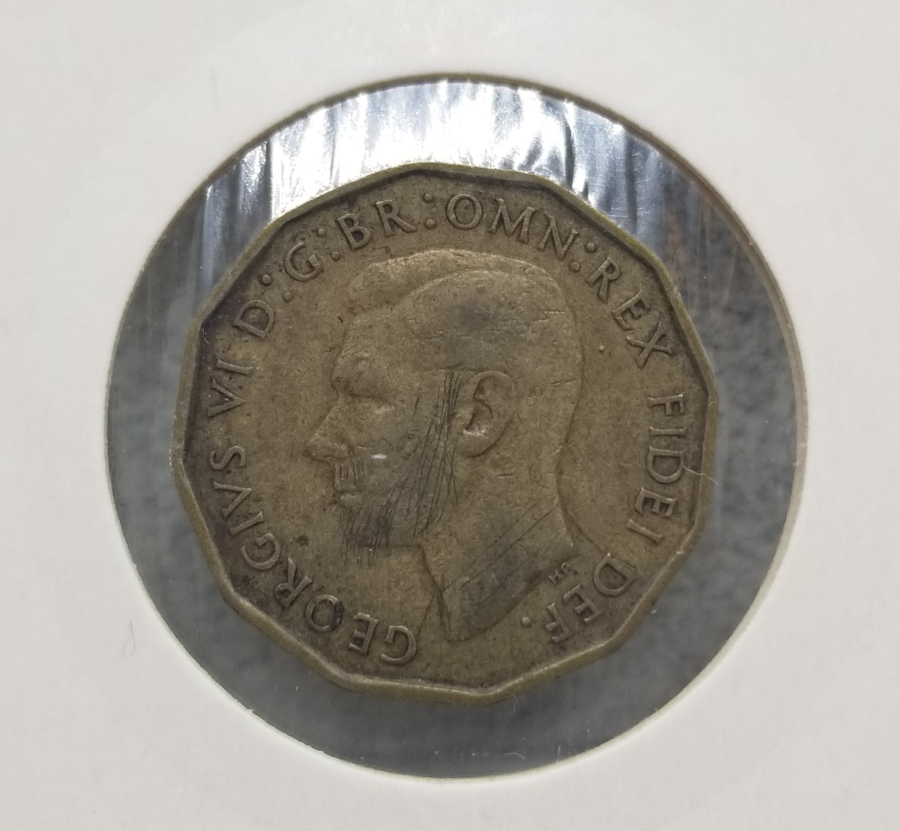 1952 TARİHLİ BİRLEŞİK KRALLIK 12 KENARLI 3 PENCE