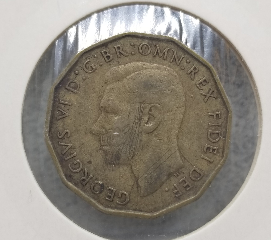 1952 TARİHLİ BİRLEŞİK KRALLIK 12 KENARLI 3 PENCE