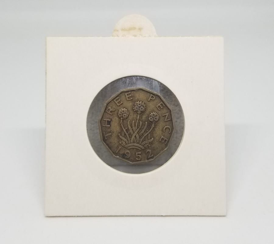 1952 TARİHLİ BİRLEŞİK KRALLIK 12 KENARLI 3 PENCE