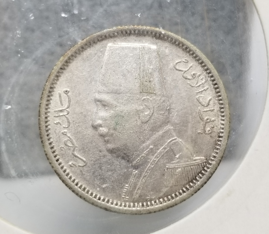 1929 YILI MISIR KRALLIĞI 2 PIASTRE GÜMÜŞ PARA